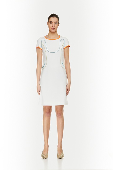 Rochie dama Mercedes de Miguel, Alb