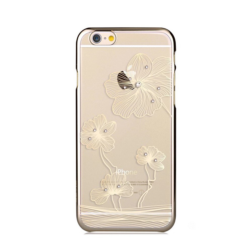 Carcasa de protectie Comma Crystal Flora pentru iPhone 6/6S, Auriu