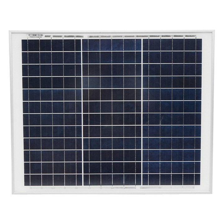 Panou solar 30W fotovoltaic policristalin cu cablu 90cm si tensiune maxima 18V 440x542x20mm Breckner Germany