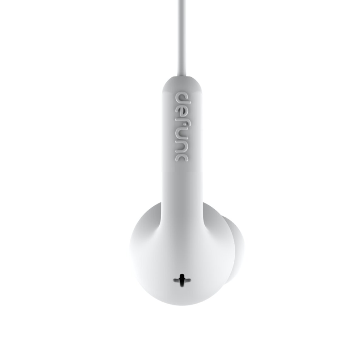 Casti cu Fir DeFunc Basic Music Microfon Jack 3.5mm Alb