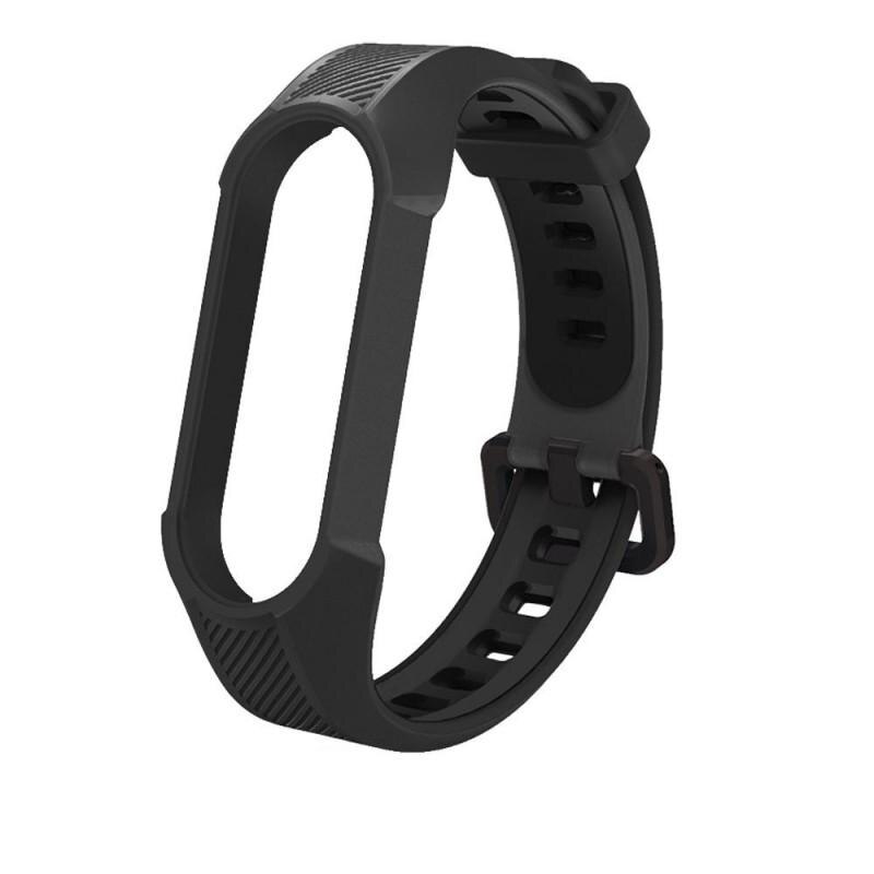 Curea silicon Tech-Protect Armour compatibila cu Xiaomi Mi Band 5/6/6 NFC Black