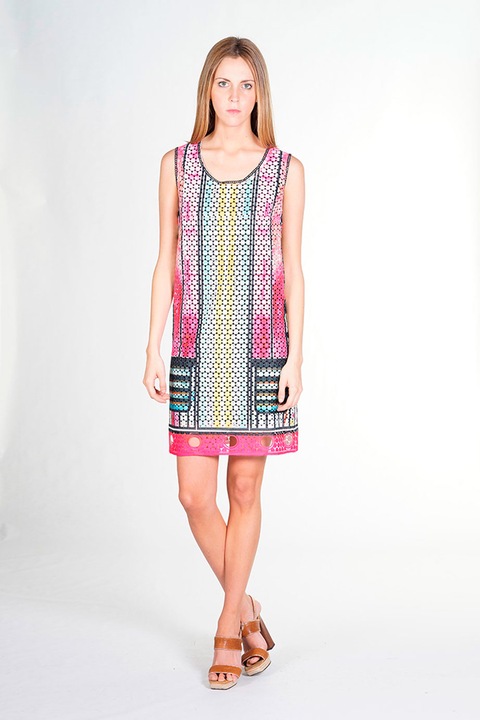 Rochie pop art Mercedes de Miguel, M, Multicolor