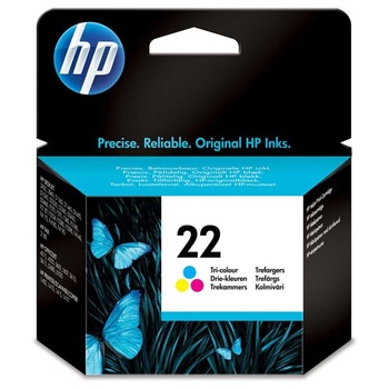 Cartus cerneala HP 22 pentru HP Deskjet 3910, color, 5 ml Cartus cerneala HP 22 pentru HP Deskjet 3910, color, 5 ml