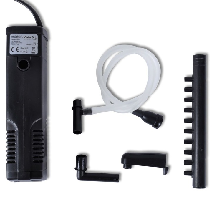 Filtru acvariu, vidaXL, 49 x 33 x 139 mm