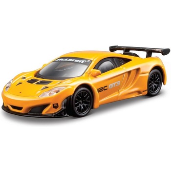 Masina de jucarie Bburago, McLaren 12C GT3, 10.5 cm, 1:43, Race, Plastic/Metal, Multicolor Masina de jucarie Bburago, McLaren 12C GT3, 10.5 cm, 1:43, Race, Plastic/Metal, Multicolor