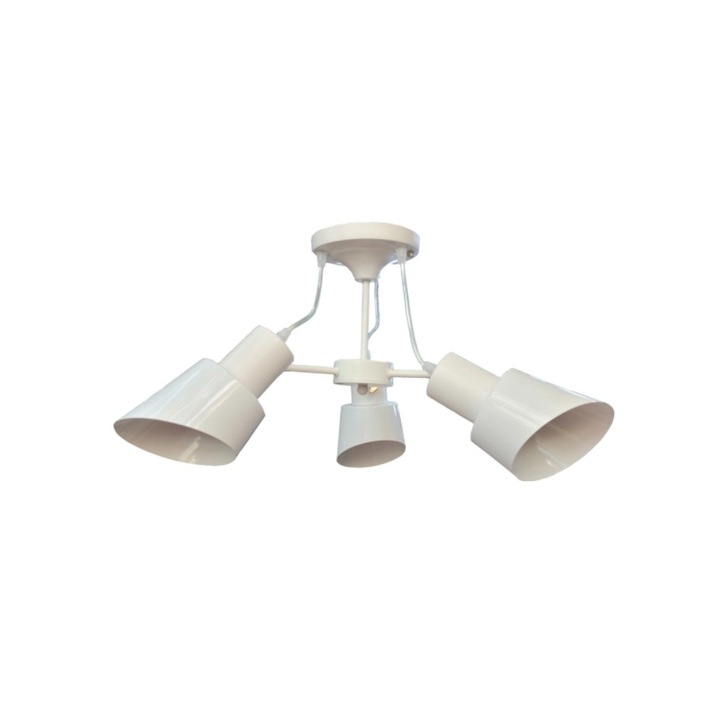 Lustra cu 3 brate, Zavi WH, Alb