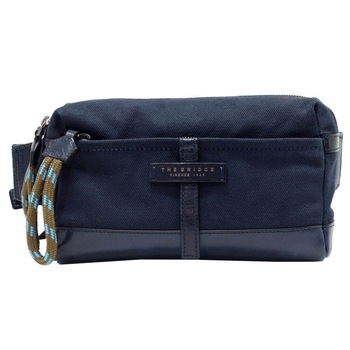 Borseta de brau ( marsupiu ) THE BRIDGE, din piele naturala si tesut, 0738010M, belumarin Borseta de brau ( marsupiu ) THE BRIDGE, din piele naturala si tesut, 0738010M, belumarin