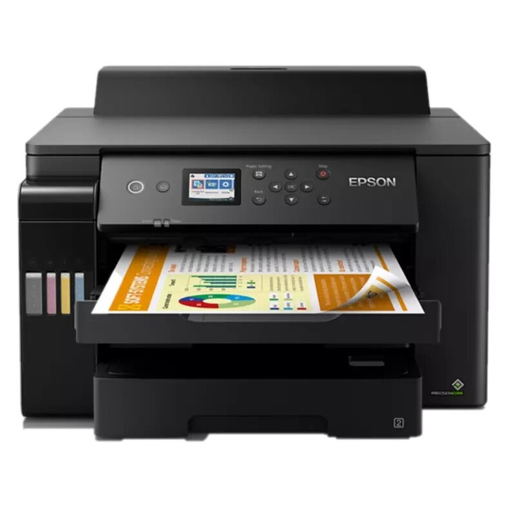 Многофункционален принтер Epson EcoTank ET-16150, A3+, WiFi, 25 стр./мин, черен
