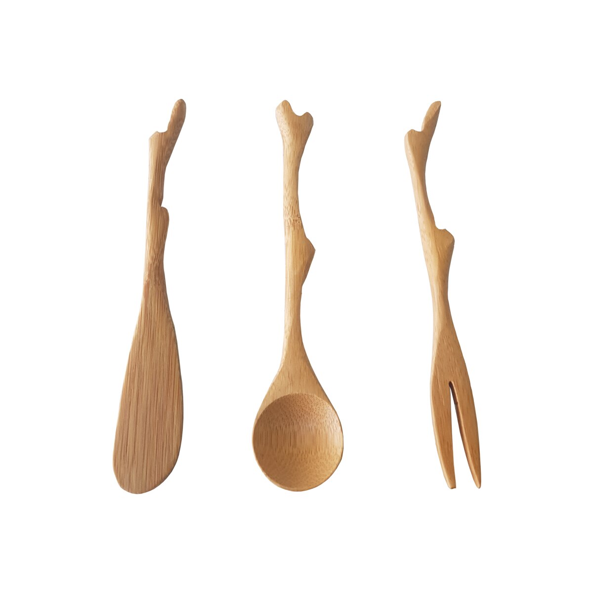 Set 3 tacamuri din bambus, pentru copii, Bambum Timber