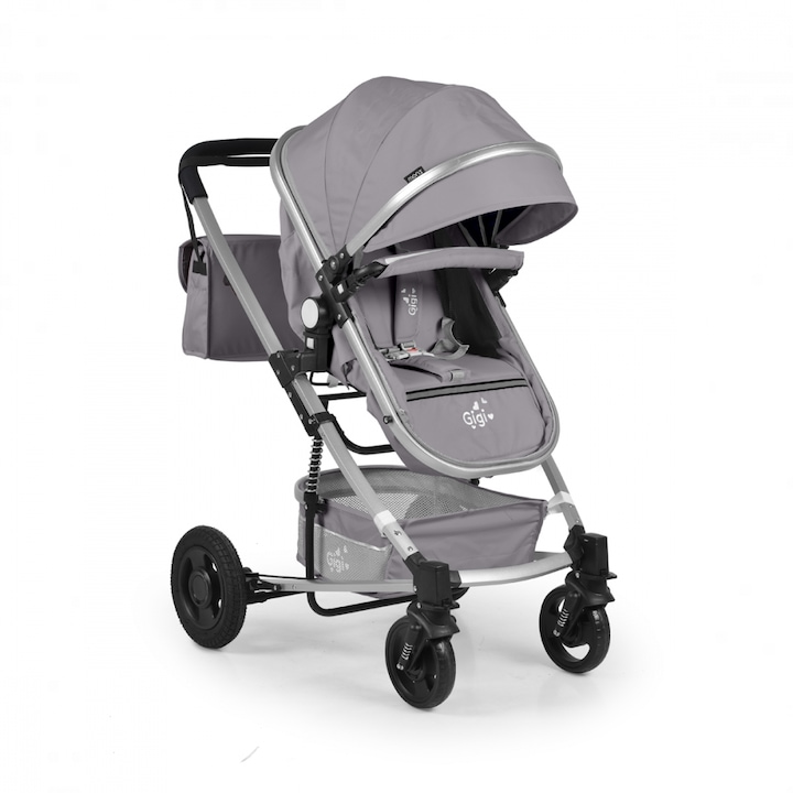 Carucior 2 in 1 transformabil Moni Gigi Light Grey