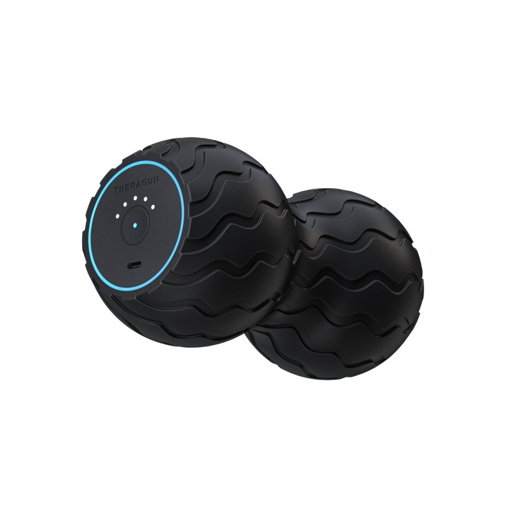 Уред за вибро-масаж Theragun, WaveDuo, 5 скорости, 17 см, Bluetooth връзка, Автономност на батерията 200 минути