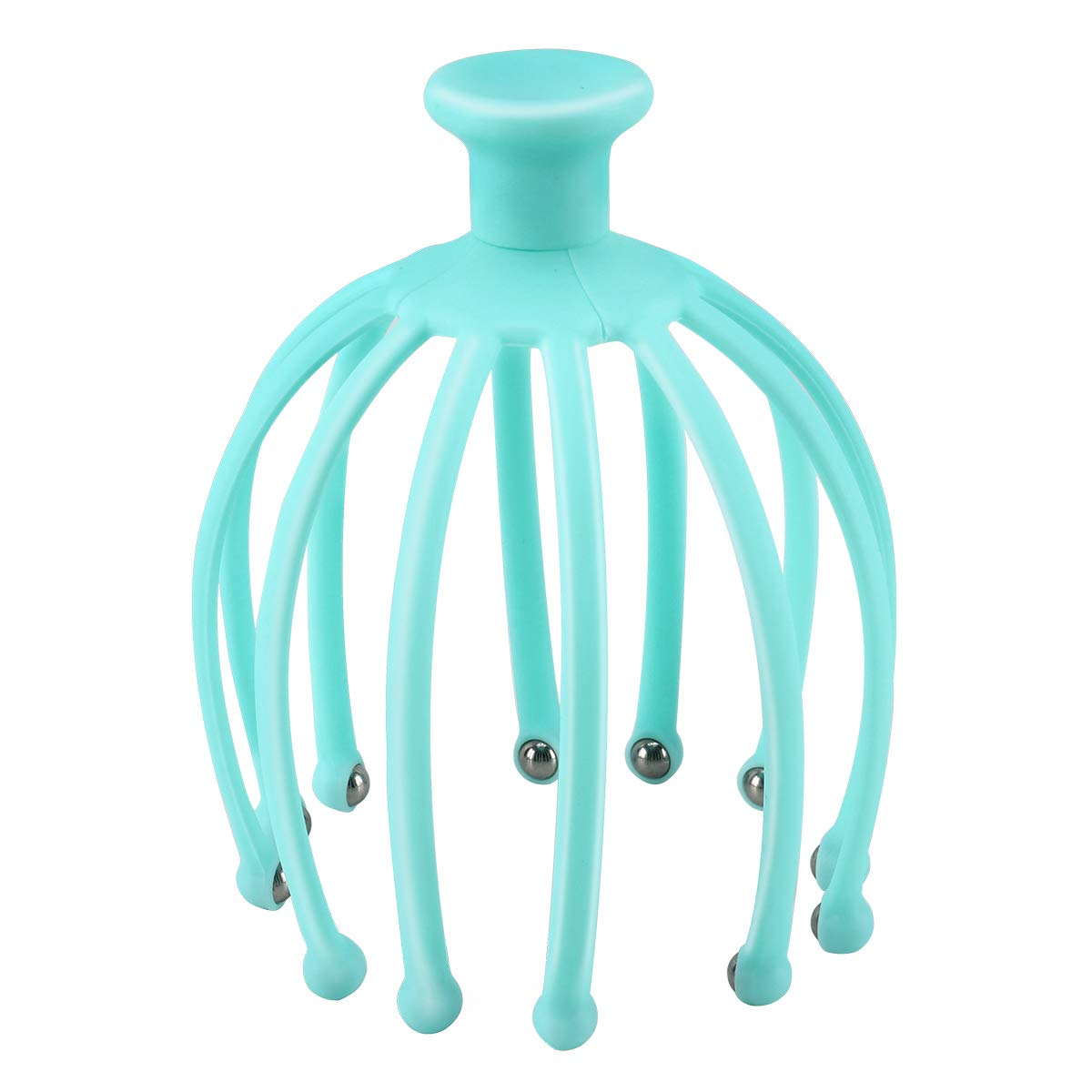 Dispozitiv masaj capilar cu role, relaxare profunda si imbunatatirea circulatiei, Etude, verde