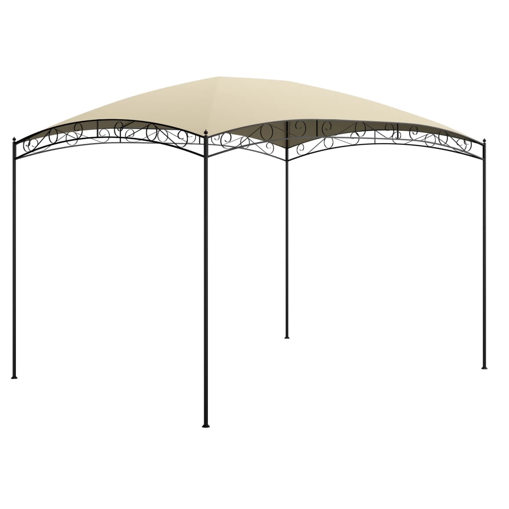 Pavilion de gradina, vidaXL, Poliester-Otel, 3 x 4 x 2.65 m, 180 g/m², Crem
