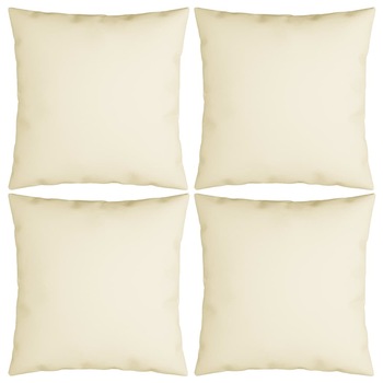 Set de 4 perne decorative pentru gradina, vidaXL, Tesatura, 60 x 60 cm, Crem Set de 4 perne decorative pentru gradina, vidaXL, Tesatura, 60 x 60 cm, Crem