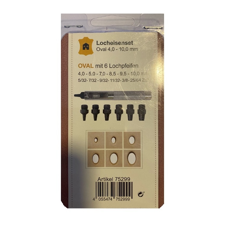 Set preducele ovale pentru pielarie