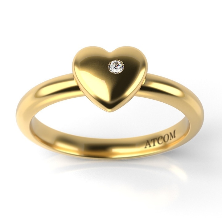 Годежен пръстен от жълто злато модел Olaf