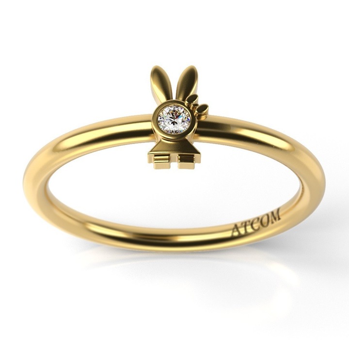 Годежен пръстен от жълто злато модел Welian