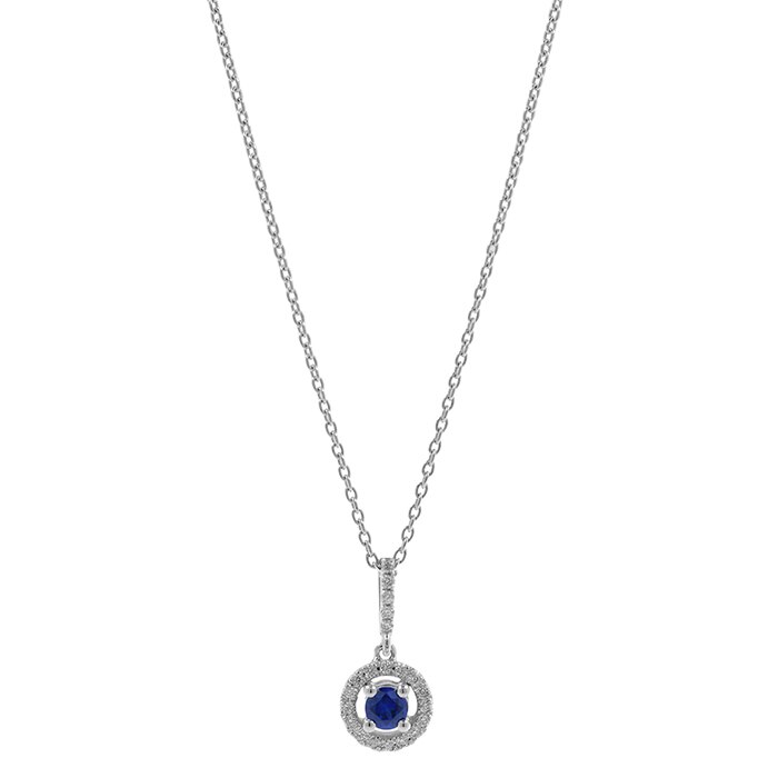 Lant aur cu diamante si safir, Ilex Gold, 275103