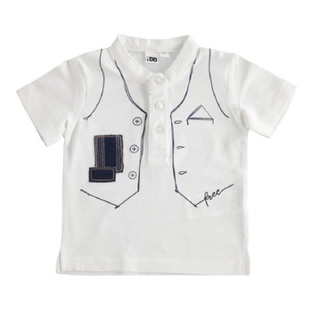 Tricou baiat Ido bleumarin, Alb Tricou baiat Ido bleumarin, Alb