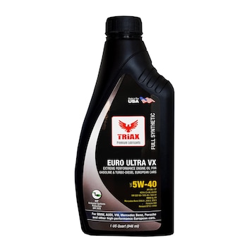 Ulei motor Triax Euro Ultra VX 5W-40 Diesel Full Sintetic (VW 505.01, BMW LL-04, MB 229.51), 946 ml Ulei motor Triax Euro Ultra VX 5W-40 Diesel Full Sintetic (VW 505.01, BMW LL-04, MB 229.51), 946 ml
