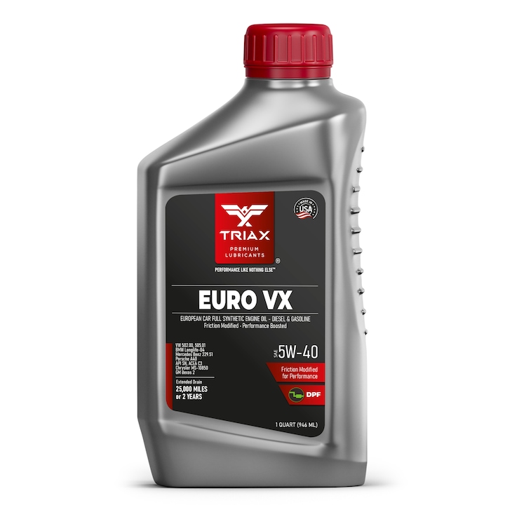 Ulei motor Triax Euro VX 5W-40 Diesel Full Sintetic, 946 ml
