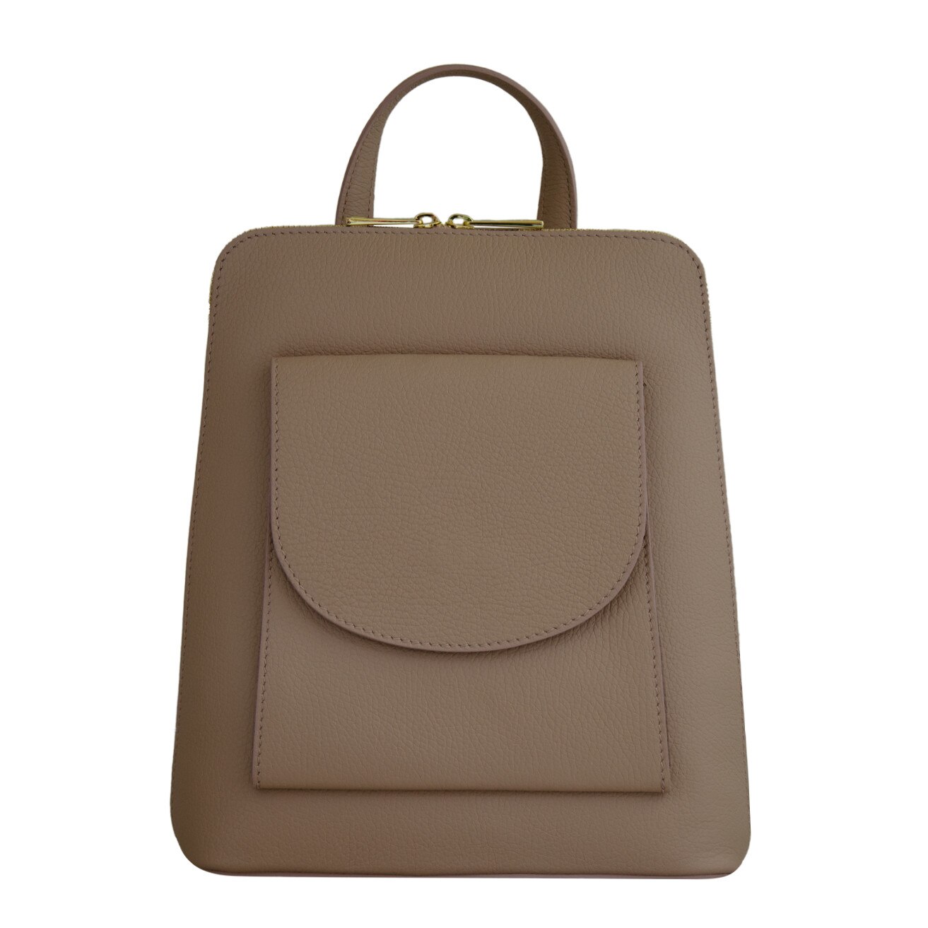 Rucsac de dama din piele naturala Eva Bags, Petra roz pudra