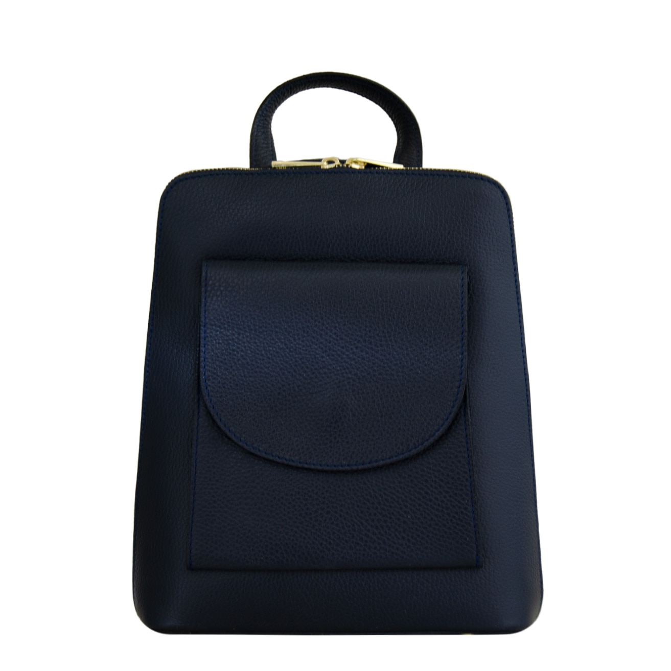 Rucsac de dama din piele naturala Eva Bags, Petra bleumarin
