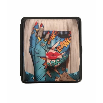 Tabachera Angel Faces Hand multicolor, capacitate 20 tigarete Tabachera Angel Faces Hand multicolor, capacitate 20 tigarete