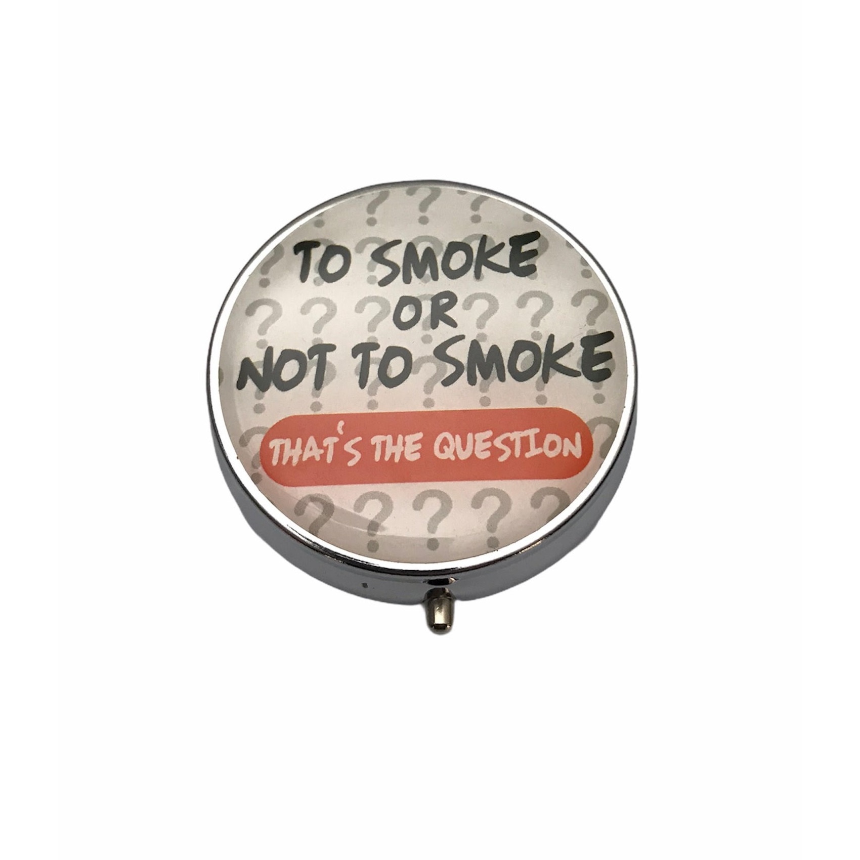 Scrumiera de buzunar Angel metalica cu oglinda Smoke White 50 mm