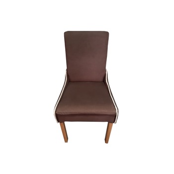 Scaun tapitat T13, Smart Living Studio Casa, picioare si cadru din lemn, material textil, Maro Scaun tapitat T13, Smart Living Studio Casa, picioare si cadru din lemn, material textil, Maro