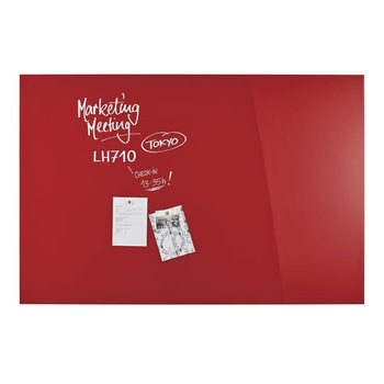 Tabla de sticla Design Glassboard magnetic rosu stralucitor 1500*1000 mm Tabla de sticla Design Glassboard magnetic rosu stralucitor 1500*1000 mm