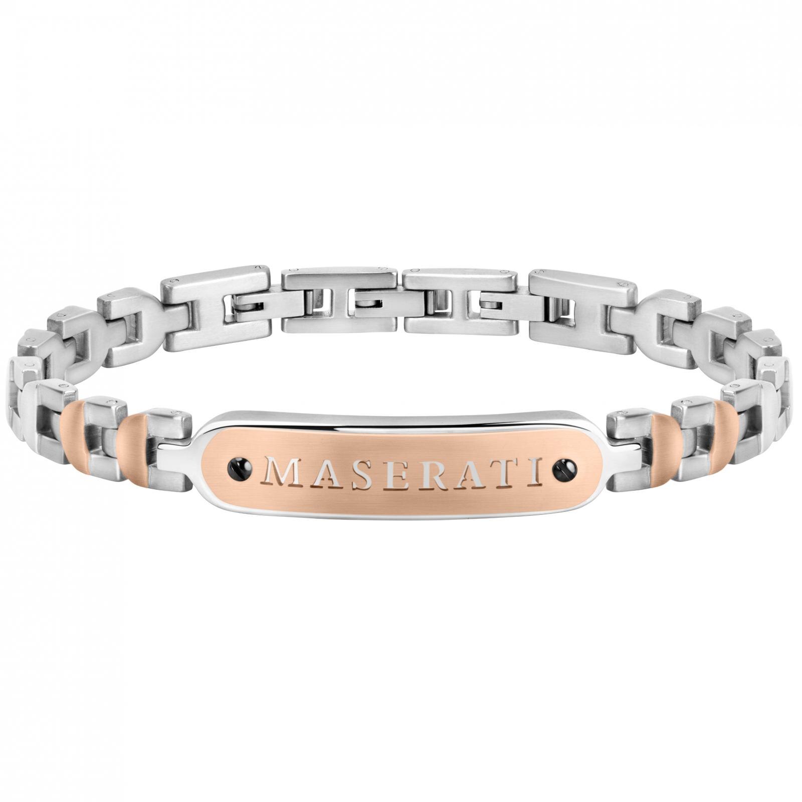 Bratara Maserati JM419ARZ01, Argintiu, Rose gold