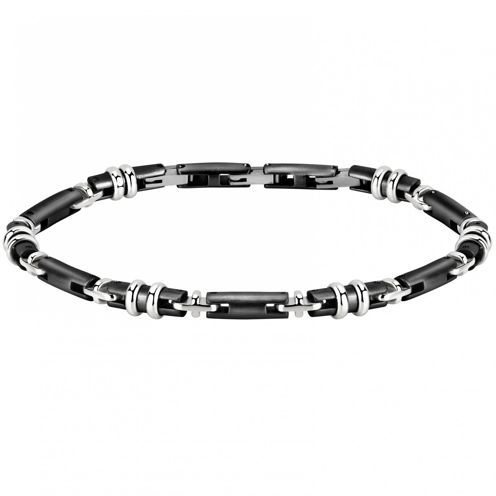 Bratara Morellato SALS39, Negru, Argintiu