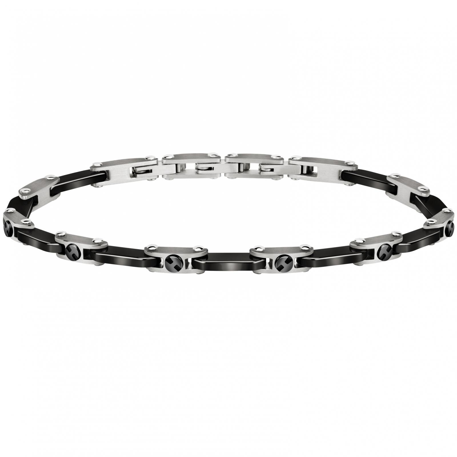 Bratara Morellato SACU13, Negru, Argintiu
