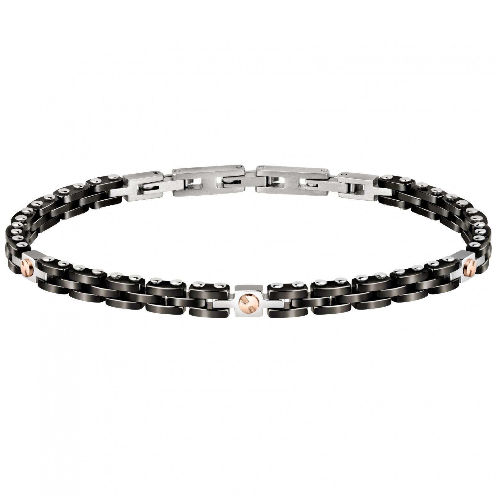 Bratara Morellato SACU18, Negru, Argintiu
