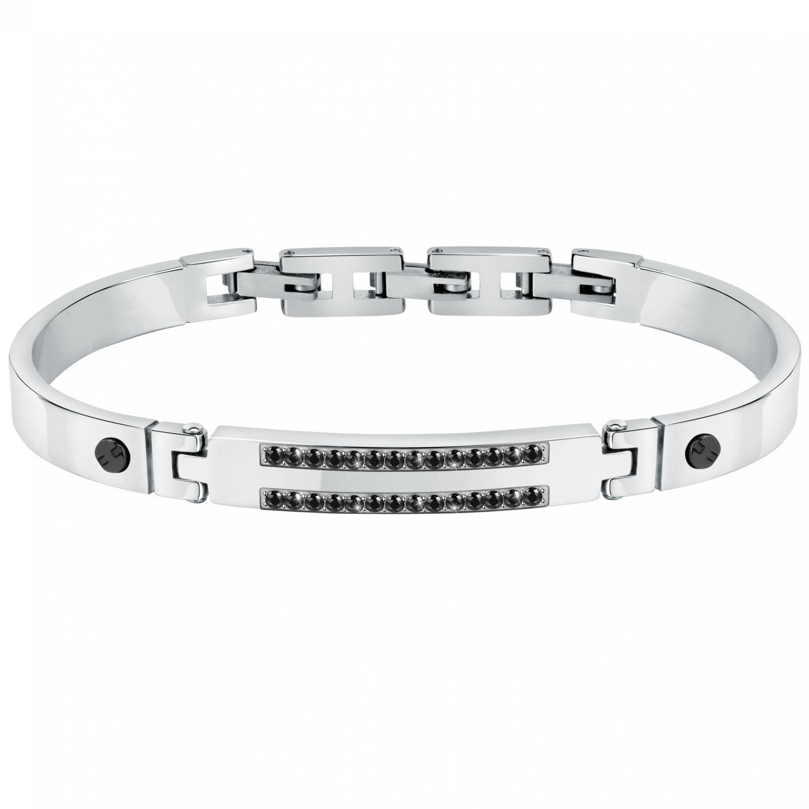 Bratara Morellato SABH16, Argintiu, Negru