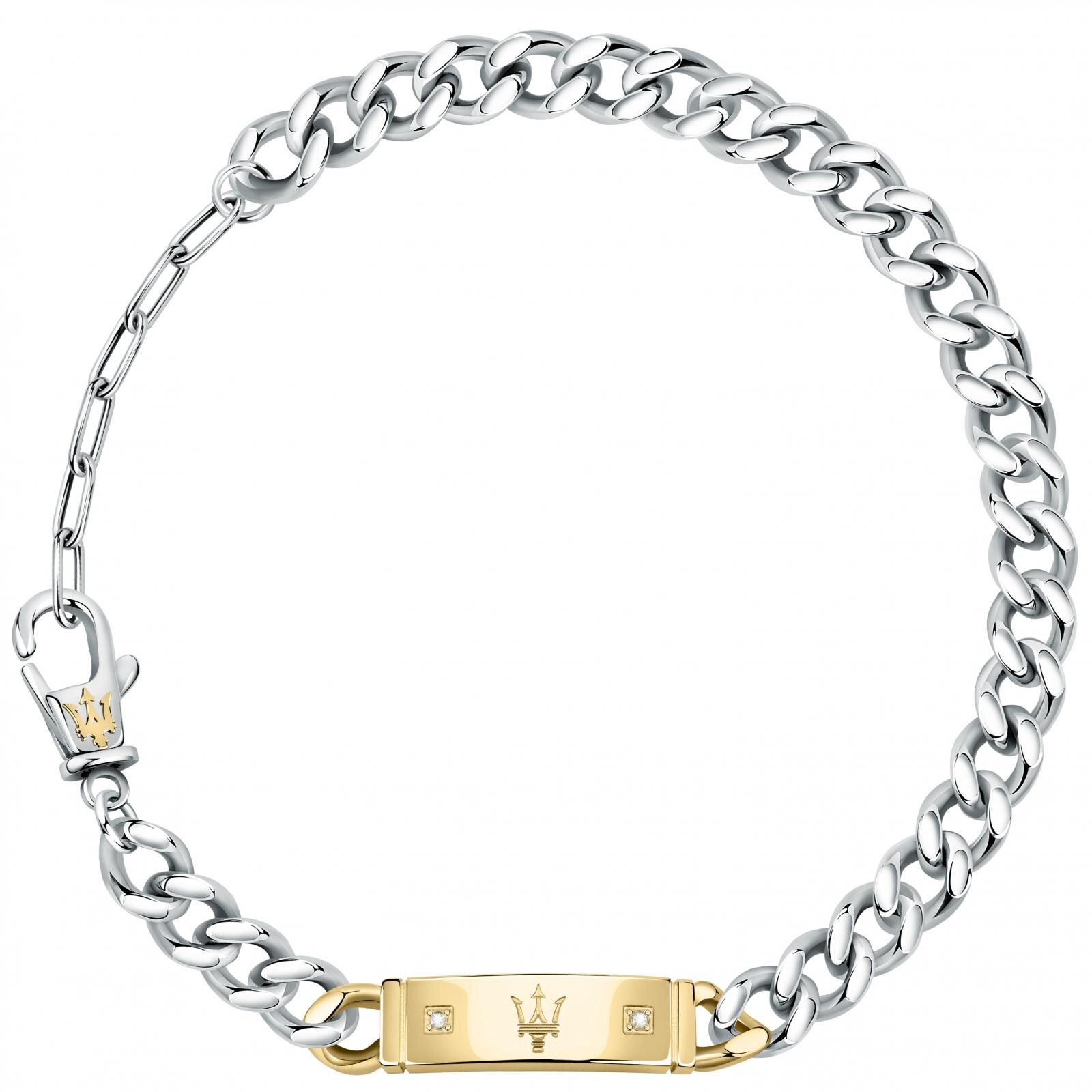 Bratara Maserati JM221ATY07, Argintiu, Auriu