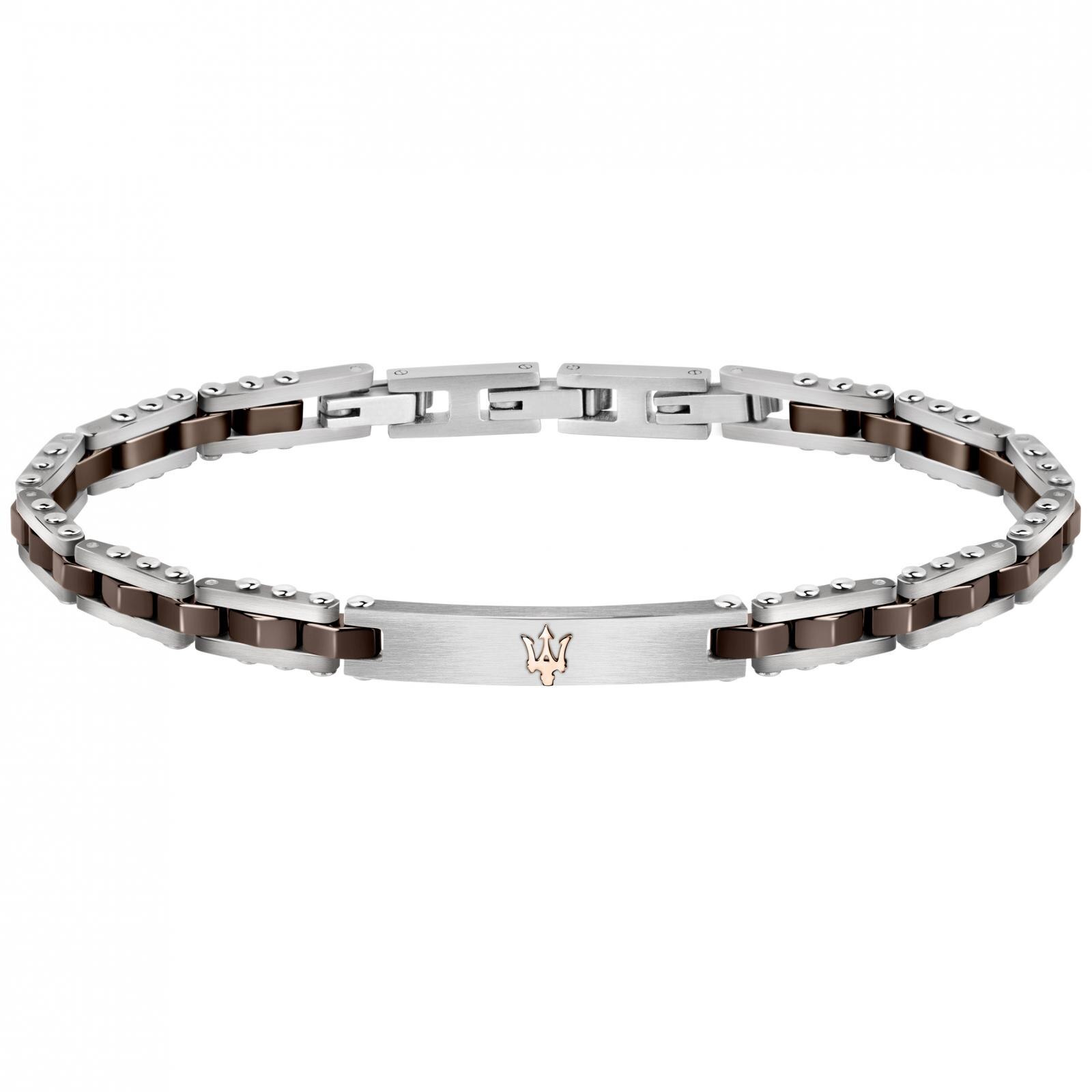 Bratara Maserati JM220ASR05, Argintiu, Maro