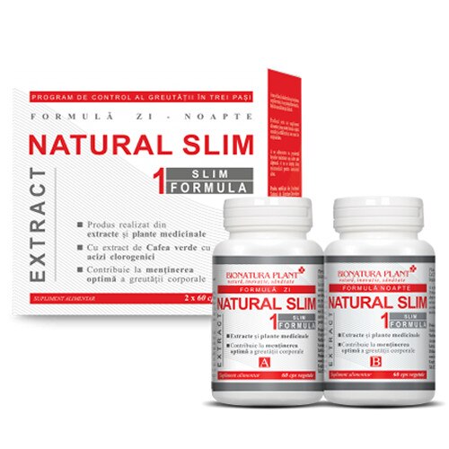 Natural Slim 1, Bionatura, 2x60 capsule
