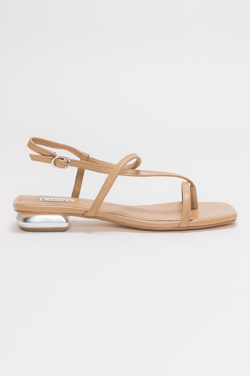 Il Passo, Sandale din piele cu bareta separatoare Carolyn