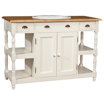 Mobilier de baie, alb/natur, Tuscan Furniture, Mobila din lemn, 128 x 54 x 92 cm Mobilier de baie, alb/natur, Tuscan Furniture, Mobila din lemn, 128 x 54 x 92 cm