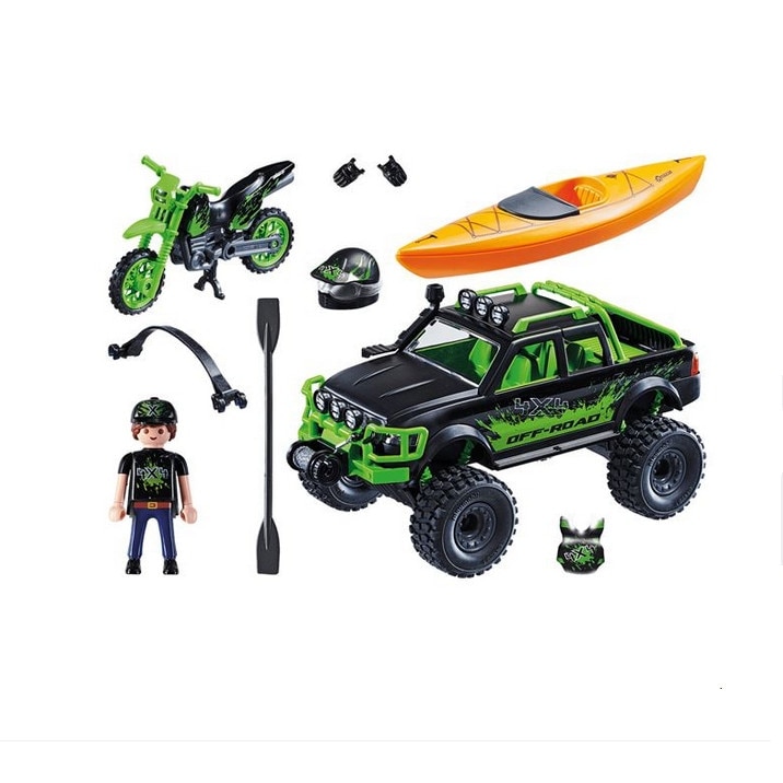 Set Playmobil vehicule extreme , contine o figurina , multifunctional , multicolor