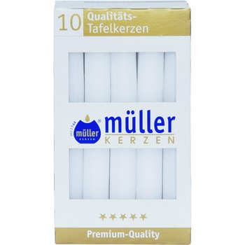 Set 10 buc Lumanare masa Alb Set 10 buc Lumanare masa Alb