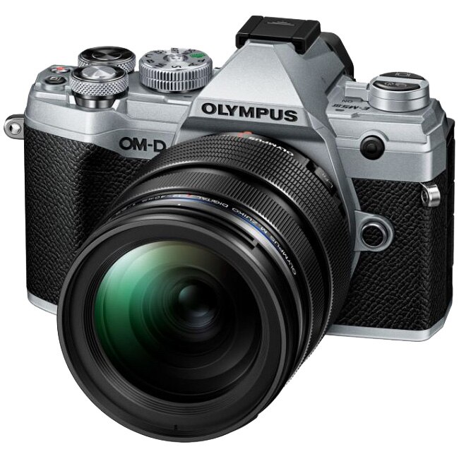 Aparat foto Mirrorless E-M5 Mark III + obiectiv M.Zuiko Digital 12-40mm F2.8 PRO, Argintiu/Negru