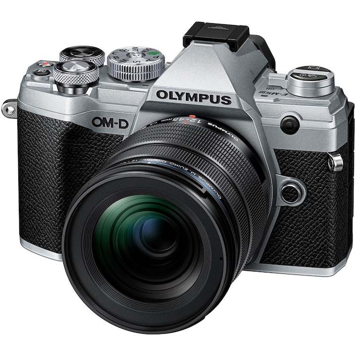Фотоапарат Мirrorless E-M5 Mark III + Обектив M.Zuiko Digital ED 12-45 мм F4.0 PRO, Сребрист/Черен