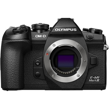 Aparat foto Mirrorless profesional Olympus E-M1 Mark III Body, 20.4MP, Micro 4/3, IS incorporat 5 axe, 4K, HighRes (trepied/din mana), max. 60 cps, Pro Capture, filtre Live ND, protejat la intemperii, Negru Aparat foto Mirrorless profesional Olympus E-M1 Mark III Body, 20.4MP, Micro 4/3, IS incorporat 5 axe, 4K, HighRes (trepied/din mana), max. 60 cps, Pro Capture, filtre Live ND, protejat la intemperii, Negru
