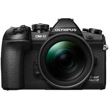 Aparat foto Mirrorless profesional Olympus E-M1 Mark III + obiectiv M.Zuiko Digital 12-40mm F2.8 PRO, Negru Aparat foto Mirrorless profesional Olympus E-M1 Mark III + obiectiv M.Zuiko Digital 12-40mm F2.8 PRO, Negru