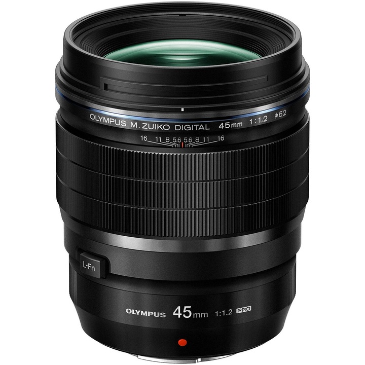Обектив Olympus M.Zuiko Digital ED 45mm F1.2 PRO, MFT, черен