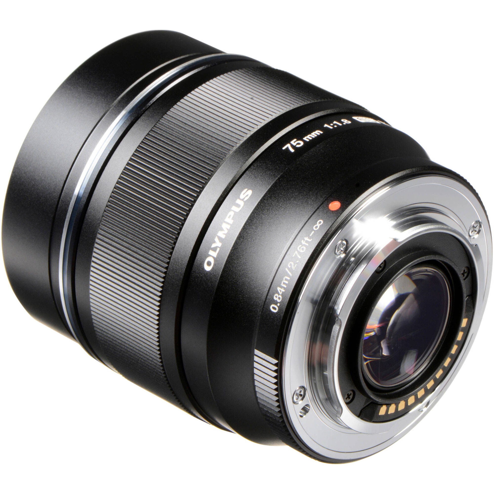 Obiectiv Olympus M.Zuiko Digital ED 75mm F1:8, MFT, Negru - eMAG.ro