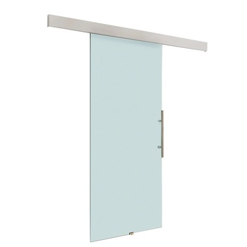 Usa glisanta HomCom din Sticla Temperata Satinata, 90x205cm Usa glisanta HomCom din Sticla Temperata Satinata, 90x205cm